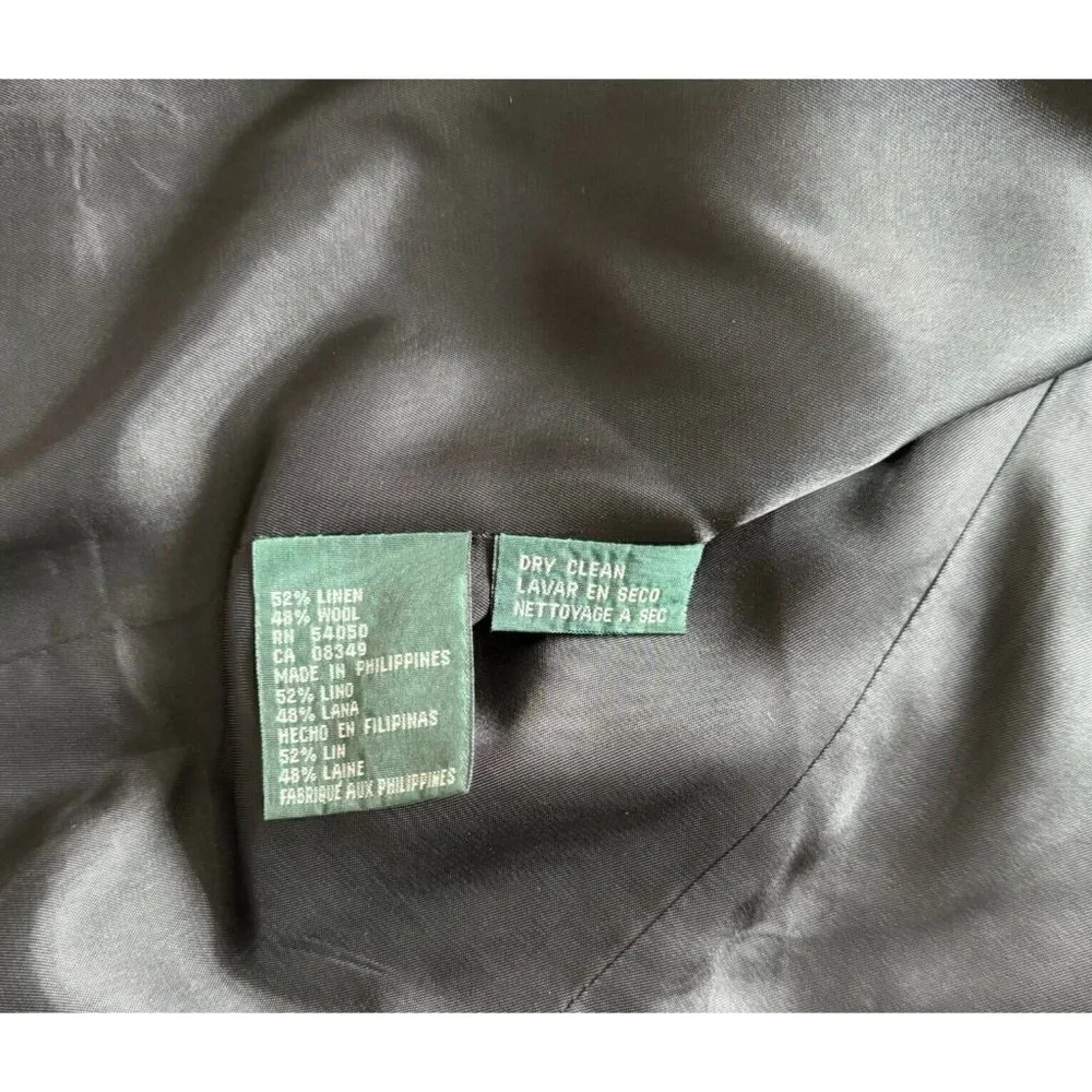Lauren Ralph Lauren 2-Button Jacket Versatile Office Attire Beige 6 - Picture 5 of 9